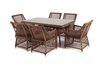 "Латтини" обеденная группа плетеная, цвет коричневый