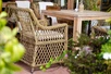 "Латтини" плетеное кресло из искусственного ротанга, цвет соломенный