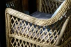 "Латтини" плетеное кресло из искусственного ротанга, цвет соломенный