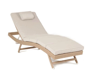 " Лисборн  " шезлонг из искусственного ротанга, цвет соломенный