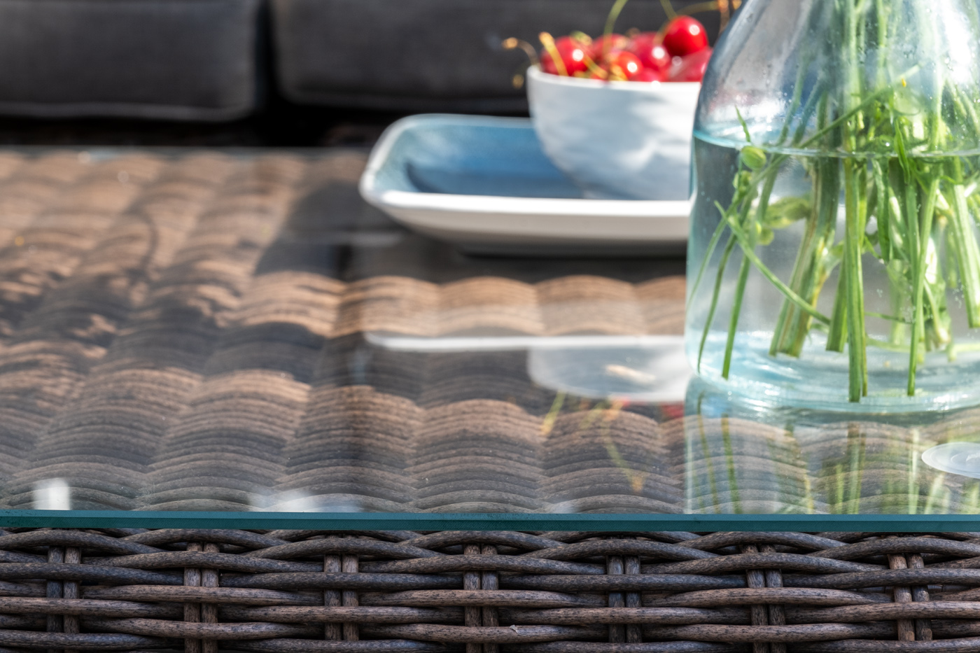 "Капри" трансформирующаяся лаунж-зона из искусственного ротанга, цвет коричневый