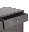 "Мальта" тумба плетеная из искусственного ротанга, цвет графит