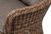 "Равенс" диван двухместный плетенный из ротанга, цвет коричневый