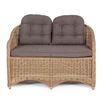 "Равенс" диван двухместный плетенный из ротанга, цвет соломенный