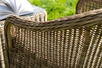 "Равенс" диван двухместный плетенный из ротанга, цвет соломенный