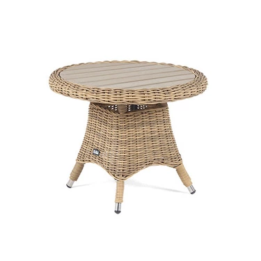 "Равенс" кофейный стол из искусственного ротанга, цвет соломенный