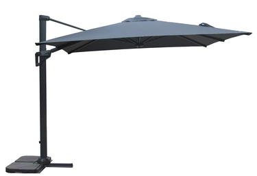 "Римини" зонт уличный 3х4м на боковой алюминиевой опоре, тент бежевый