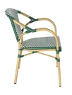 "Шанелюс" плетеный стул из искусственного ротанга, цвет зеленый