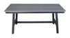 "Сан Ремо" стол обеденный из ДПК, каркас алюминиевый темно-серый