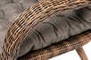 "Таррагона" кресло плетеное с подушками, цвет коричневый