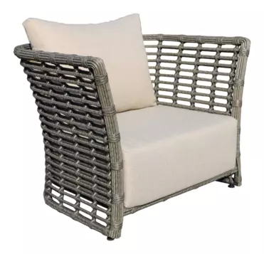 "Валенсия" кресло из искусственного ротанга, цвет серый