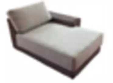 "Капри" кушетка из искусственного ротанга, цвет соломенный