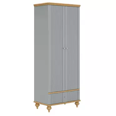 Шкаф "Рандеву" 21   (серый 7042-антик 24)