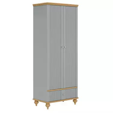 Шкаф "Рандеву" 21   (серый 7042-антик 24)