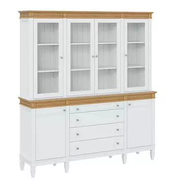 Буфет "Ольса" 440/424 (белый лак/антик 24)