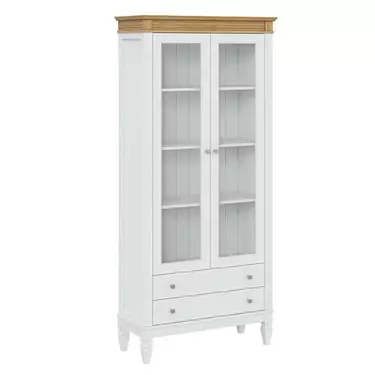 Стеллаж "Ольса" 202/002 (белый лак/антик 24)