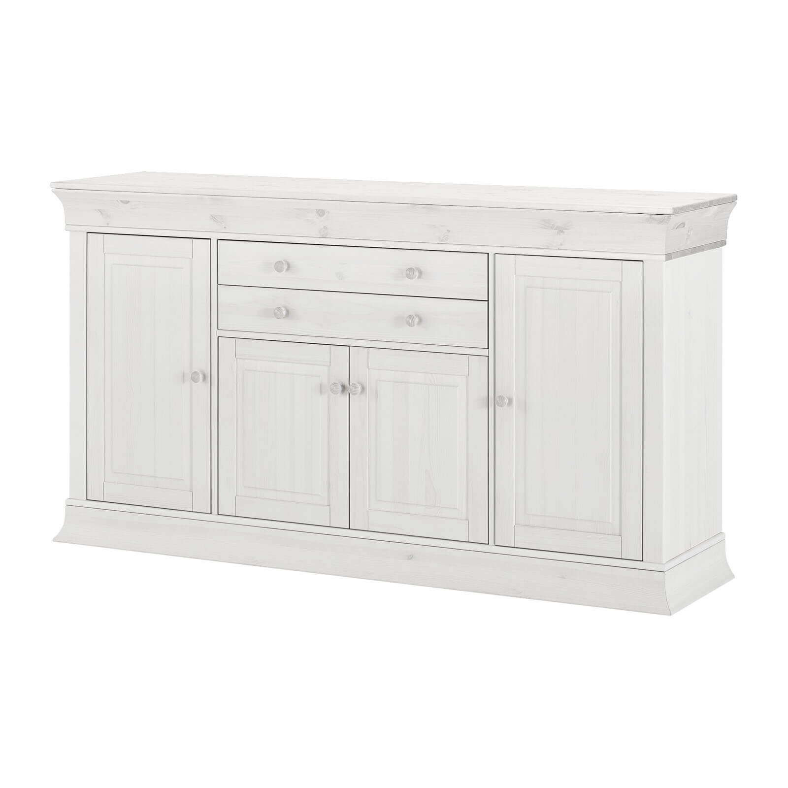 Комод "Бостон" 4+2 с откидной крышкой (белый воск)