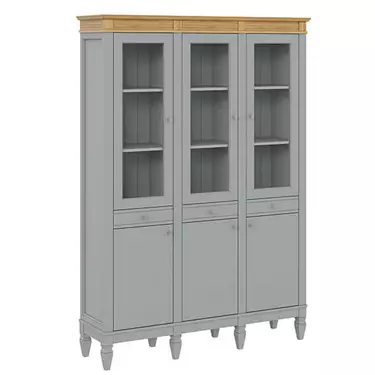 Стеллаж "Ольса" 303/330 (серый 7042/антик 24)