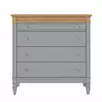 Комод с 4 ящиками из сосны Ольса 204 (серый 7042/антик 24)