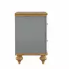 Тумба прикроватная с 2 ящиками серый «Рандеву" 02 (серый 7042/антик 24)
