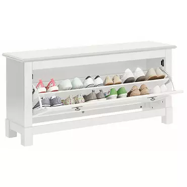   Тумба под обувь белая "Рауна" 01 (белый воск УКВ)  