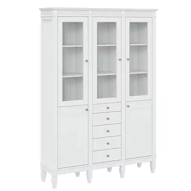 Стеллаж с 5 ящиками "Ольса" 303/214 (белый лак)