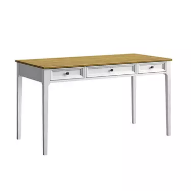 Стол письменный "Квадро-С" 03 (белый лак-антик 24)