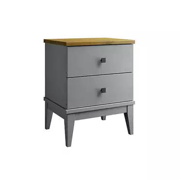 Тумба прикроватная "Бон Вояж" 02 (серый 7042/антик 24)