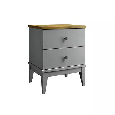 Тумба прикроватная "Бон Вояж" 02 (серый 7042/антик 24)