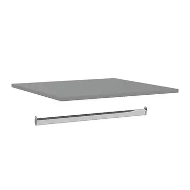 Полка + штанга к шкафу "Ольса" (серый 7042)