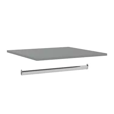 Полка + штанга к шкафу "Ольса" (серый 7042)