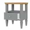 Тумба прикроватная с ящиком серый "Ольса" 01 (серый 7042/антик 24)