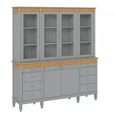Буфет "Ольса" 440/428 (серый 7042/антик 24)