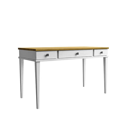 Стол письменный "Бон Вояж" 021 (белый лак-антик 24)