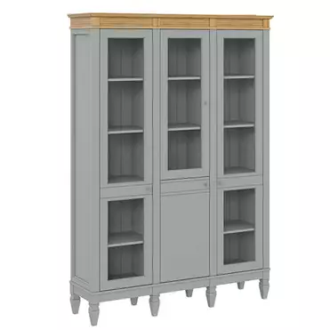 Стеллаж "Ольса" 321/100 (серый 7042/антик 24)