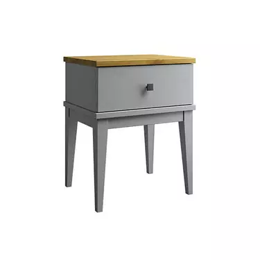 Тумба прикроватная "Бон Вояж" 01 (серый 7042/антик 24)