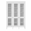 Стеллаж со стеклянными дверцами "Ольса" 330/000 (белый лак/антик24)