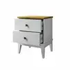 Тумба прикроватная "Бон Вояж" 02 (белый лак/антик 24)