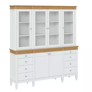 Буфет "Ольса" 440/428 (белый лак/антик 24)