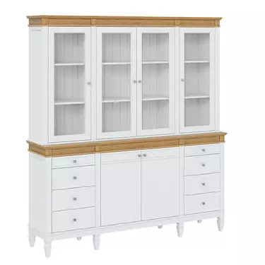 Буфет "Ольса" 440/428 (белый лак/антик 24)
