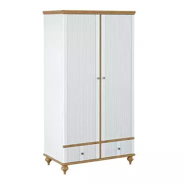Шкаф для одежды "Рандеву" 22 (сосна)(белый лак-антик 24)