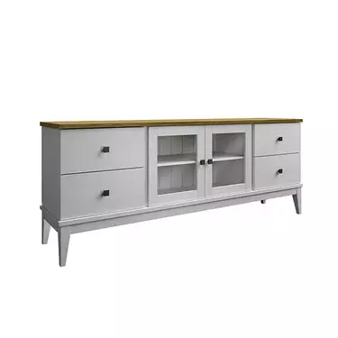 Тумба ТВ 180 «Бон Вояж» 24 (белый лак/антик 24)