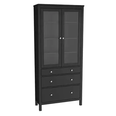 Шкаф для посуды «Кантри» 23 (блэк)