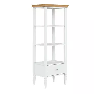 Этажерка деревянная «Ольса» 03 (h-1503) (белый лак-антик 24)