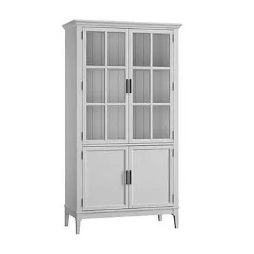 Шкаф для посуды «Квадро-С» 22-185 (белый лак)