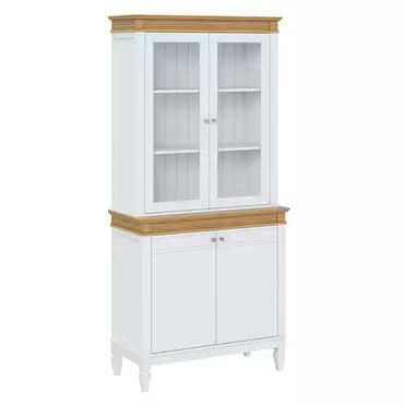 Буфет "Ольса" 220/220 (белый лак/антик 24)