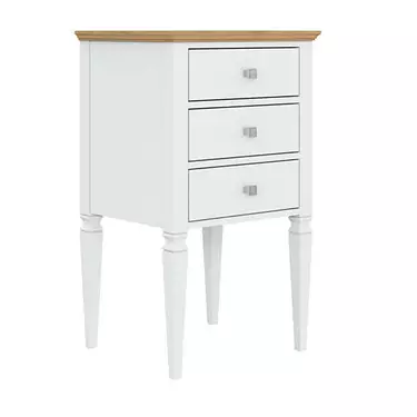 Тумба деревянная Ольса 03-46 (белый лак-антик 24)