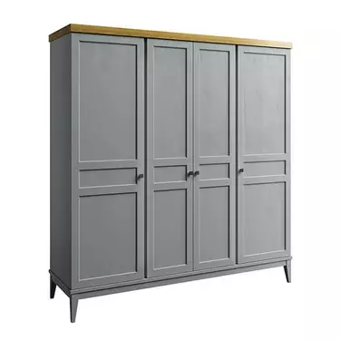 Шкаф «Бон Вояж» 40 (серый 7042/антик 24)