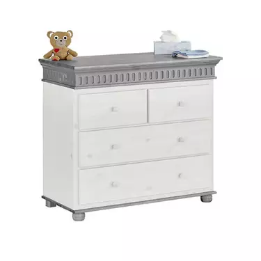 Комод "Хельсинки" для пеленания (серый)