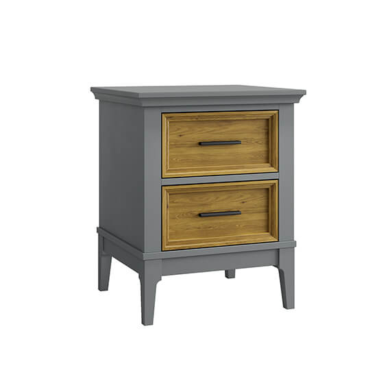 Тумба прикроватная «Квадро-С» 02 (серый 7042-антик 24)